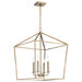 Pendant Nuvo 60-7932 Emma 4 Light Large Pendant - Burnished Brass Finish Nuvo