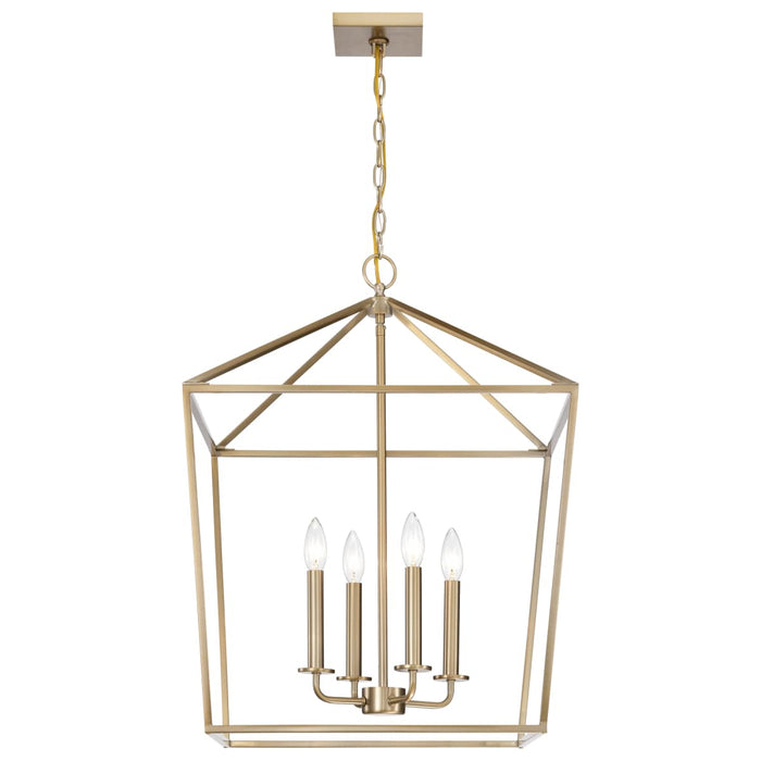 Pendant Nuvo 60-7932 Emma 4 Light Large Pendant - Burnished Brass Finish Nuvo