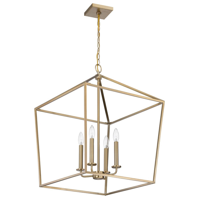 Pendant Nuvo 60-7932 Emma 4 Light Large Pendant - Burnished Brass Finish Nuvo