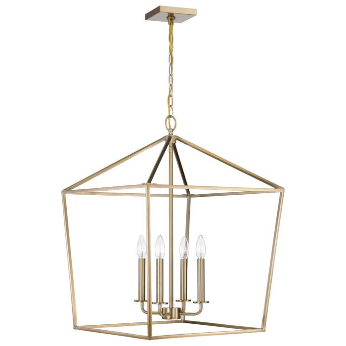 Pendant Nuvo 60-7932 Emma 4 Light Large Pendant - Burnished Brass Finish Nuvo