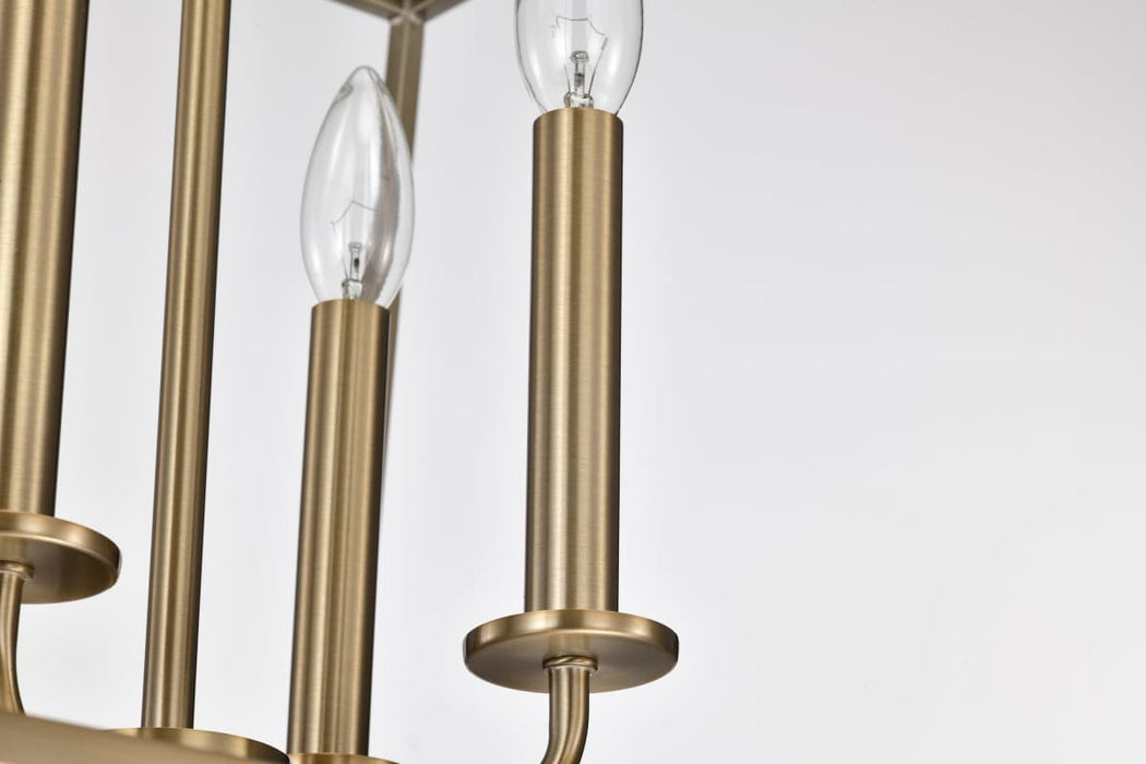 Pendant Nuvo 60-7932 Emma 4 Light Large Pendant - Burnished Brass Finish Nuvo