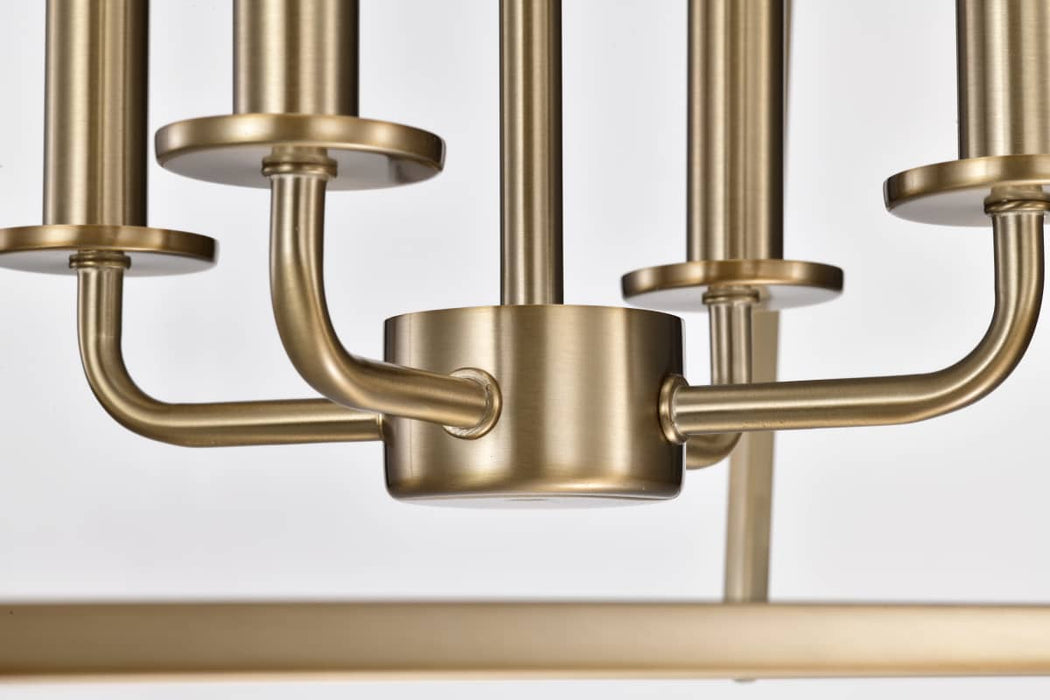 Pendant Nuvo 60-7932 Emma 4 Light Large Pendant - Burnished Brass Finish Nuvo
