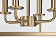 Pendant Nuvo 60-7932 Emma 4 Light Large Pendant - Burnished Brass Finish Nuvo