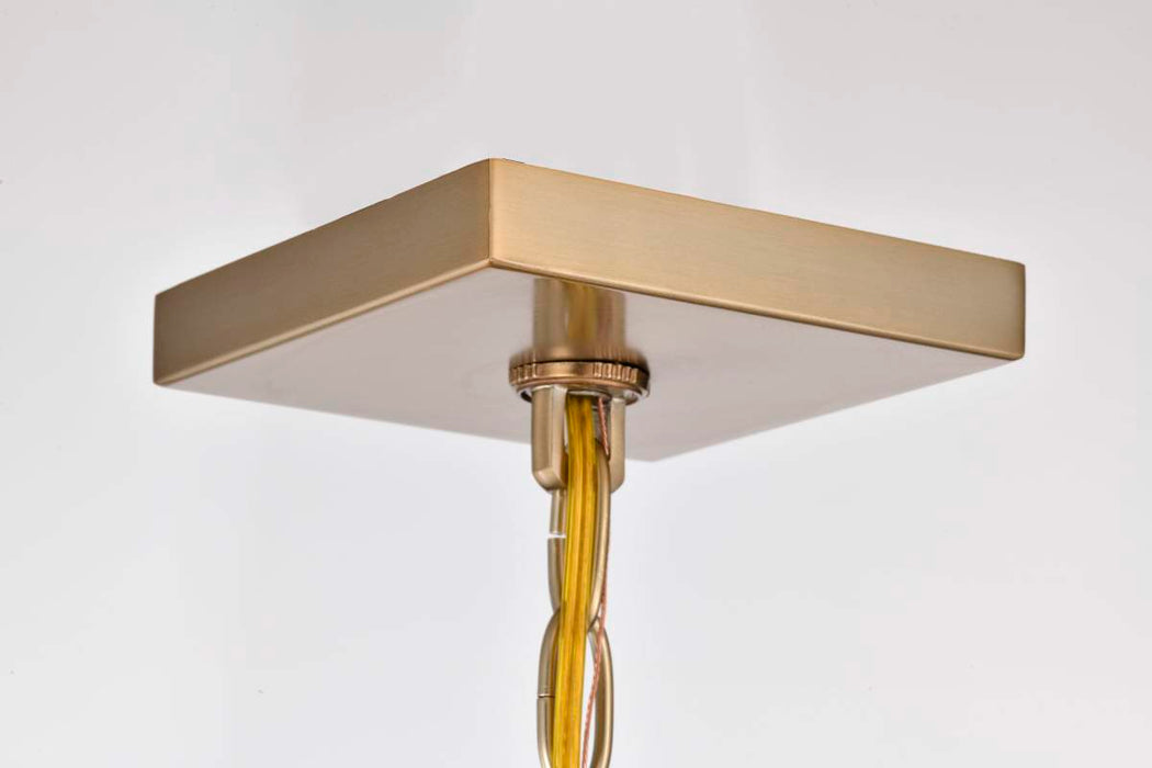 Pendant Nuvo 60-7932 Emma 4 Light Large Pendant - Burnished Brass Finish Nuvo