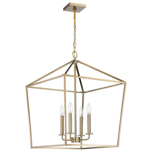 Pendant Nuvo 60-7932 Emma 4 Light Large Pendant - Burnished Brass Finish Nuvo