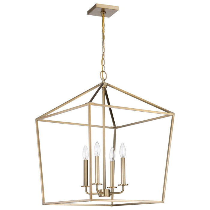 Pendant Nuvo 60-7932 Emma 4 Light Large Pendant - Burnished Brass Finish Nuvo