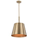 Pendant Nuvo 60-7938 Alexis 1 Light Large Pendant - Burnished Brass and Gold Finish Nuvo