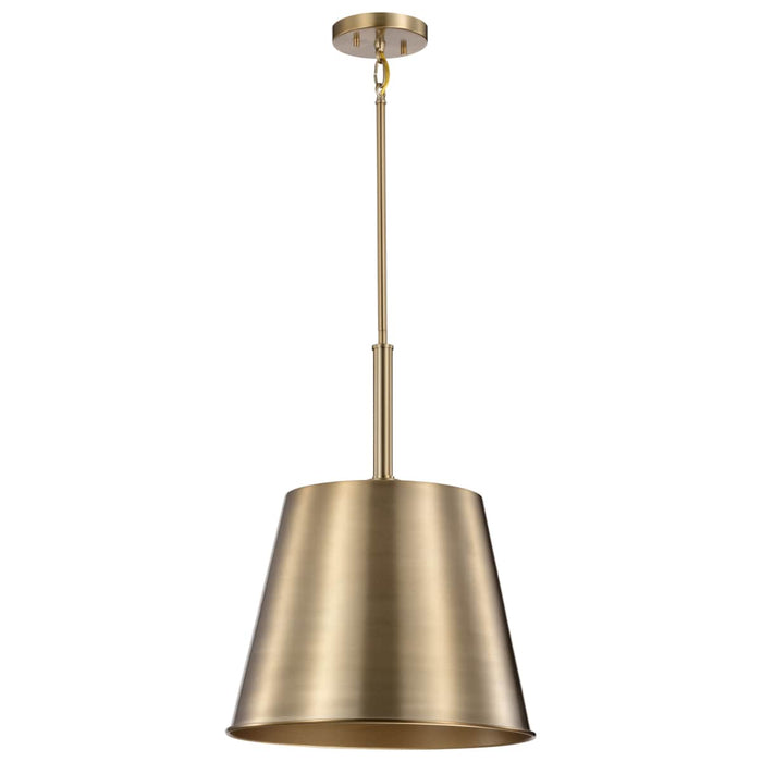 Pendant Nuvo 60-7938 Alexis 1 Light Large Pendant - Burnished Brass and Gold Finish Nuvo