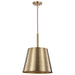 Pendant Nuvo 60-7938 Alexis 1 Light Large Pendant - Burnished Brass and Gold Finish Nuvo