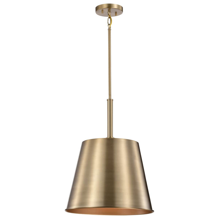 Pendant Nuvo 60-7938 Alexis 1 Light Large Pendant - Burnished Brass and Gold Finish Nuvo