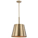 Pendant Nuvo 60-7938 Alexis 1 Light Large Pendant - Burnished Brass and Gold Finish Nuvo