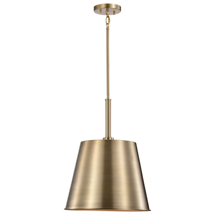Pendant Nuvo 60-7938 Alexis 1 Light Large Pendant - Burnished Brass and Gold Finish Nuvo