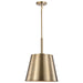 Pendant Nuvo 60-7938 Alexis 1 Light Large Pendant - Burnished Brass and Gold Finish Nuvo