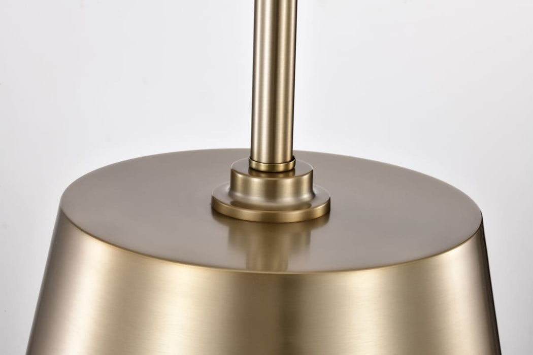 Pendant Nuvo 60-7938 Alexis 1 Light Large Pendant - Burnished Brass and Gold Finish Nuvo