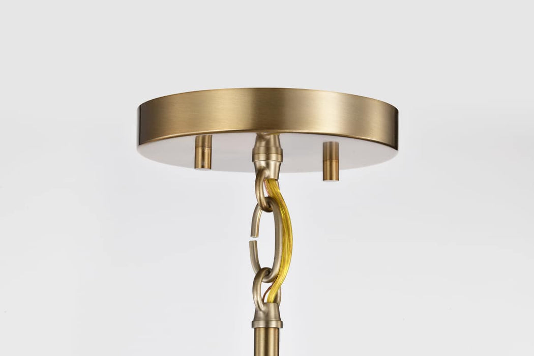 Pendant Nuvo 60-7938 Alexis 1 Light Large Pendant - Burnished Brass and Gold Finish Nuvo