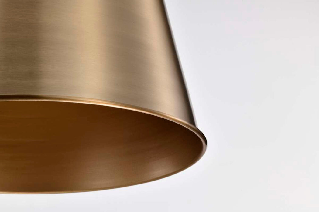 Pendant Nuvo 60-7938 Alexis 1 Light Large Pendant - Burnished Brass and Gold Finish Nuvo