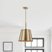 Pendant Nuvo 60-7938 Alexis 1 Light Large Pendant - Burnished Brass and Gold Finish Nuvo