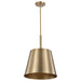 Pendant Nuvo 60-7938 Alexis 1 Light Large Pendant - Burnished Brass and Gold Finish Nuvo