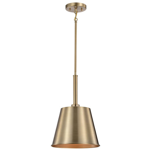 Pendant Nuvo 60-7939 Alexis 1 Light Small Pendant - Burnished Brass and Gold Finish Nuvo