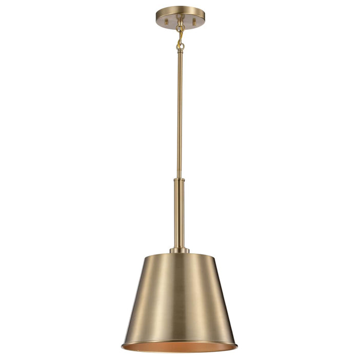 Pendant Nuvo 60-7939 Alexis 1 Light Small Pendant - Burnished Brass and Gold Finish Nuvo