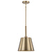 Pendant Nuvo 60-7939 Alexis 1 Light Small Pendant - Burnished Brass and Gold Finish Nuvo