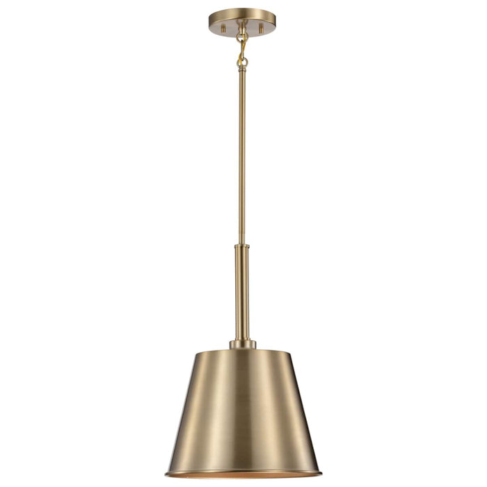 Pendant Nuvo 60-7939 Alexis 1 Light Small Pendant - Burnished Brass and Gold Finish Nuvo