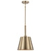 Pendant Nuvo 60-7939 Alexis 1 Light Small Pendant - Burnished Brass and Gold Finish Nuvo
