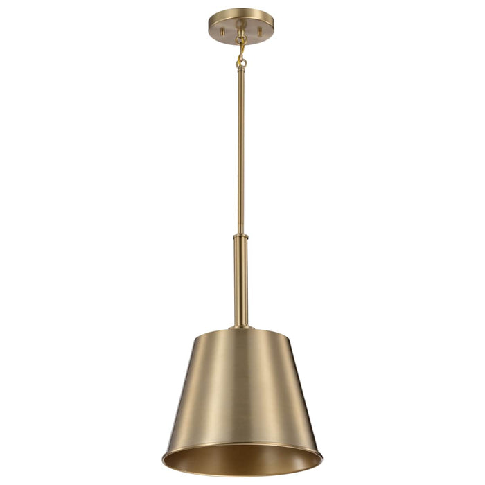 Pendant Nuvo 60-7939 Alexis 1 Light Small Pendant - Burnished Brass and Gold Finish Nuvo