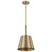 Pendant Nuvo 60-7939 Alexis 1 Light Small Pendant - Burnished Brass and Gold Finish Nuvo