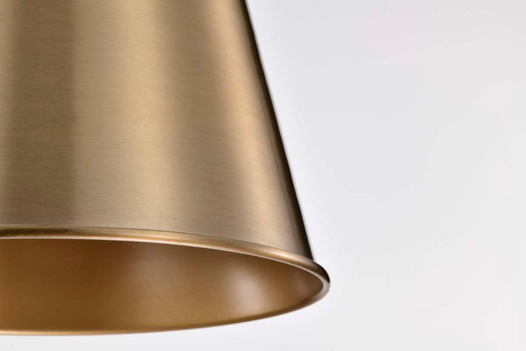 Pendant Nuvo 60-7939 Alexis 1 Light Small Pendant - Burnished Brass and Gold Finish Nuvo