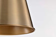 Pendant Nuvo 60-7939 Alexis 1 Light Small Pendant - Burnished Brass and Gold Finish Nuvo