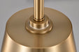 Pendant Nuvo 60-7939 Alexis 1 Light Small Pendant - Burnished Brass and Gold Finish Nuvo