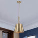 Pendant Nuvo 60-7939 Alexis 1 Light Small Pendant - Burnished Brass and Gold Finish Nuvo