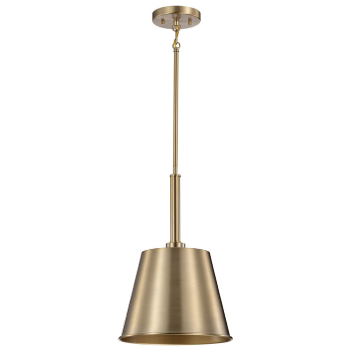 Pendant Nuvo 60-7939 Alexis 1 Light Small Pendant - Burnished Brass and Gold Finish Nuvo