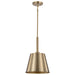 Pendant Nuvo 60-7939 Alexis 1 Light Small Pendant - Burnished Brass and Gold Finish Nuvo