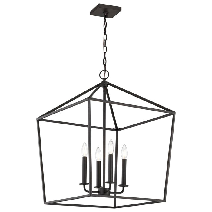Pendant Nuvo 60-7941 Emma 4 Light Small Pendant - Matte Black Finish Nuvo