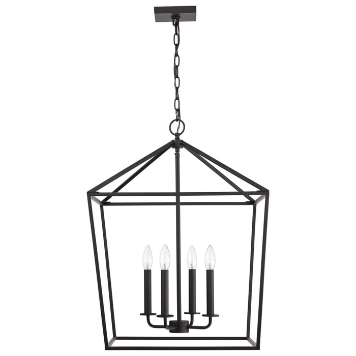 Pendant Nuvo 60-7941 Emma 4 Light Small Pendant - Matte Black Finish Nuvo
