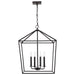 Pendant Nuvo 60-7941 Emma 4 Light Small Pendant - Matte Black Finish Nuvo