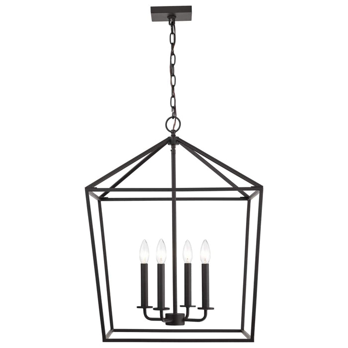 Pendant Nuvo 60-7941 Emma 4 Light Small Pendant - Matte Black Finish Nuvo