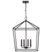 Pendant Nuvo 60-7941 Emma 4 Light Small Pendant - Matte Black Finish Nuvo