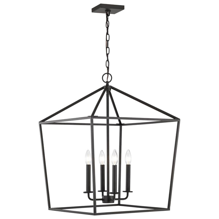 Pendant Nuvo 60-7941 Emma 4 Light Small Pendant - Matte Black Finish Nuvo