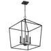Pendant Nuvo 60-7941 Emma 4 Light Small Pendant - Matte Black Finish Nuvo