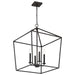 Pendant Nuvo 60-7941 Emma 4 Light Small Pendant - Matte Black Finish Nuvo