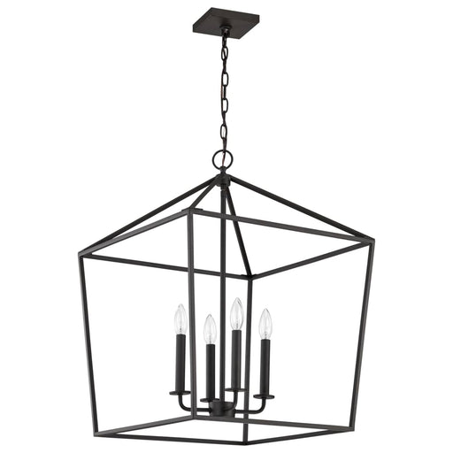 Pendant Nuvo 60-7941 Emma 4 Light Small Pendant - Matte Black Finish Nuvo