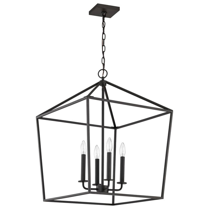 Pendant Nuvo 60-7941 Emma 4 Light Small Pendant - Matte Black Finish Nuvo
