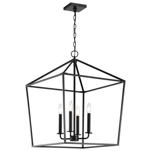 Pendant Nuvo 60-7942 Emma 4 Light Large Pendant - Matte Black Finish Nuvo