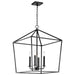 Pendant Nuvo 60-7942 Emma 4 Light Large Pendant - Matte Black Finish Nuvo