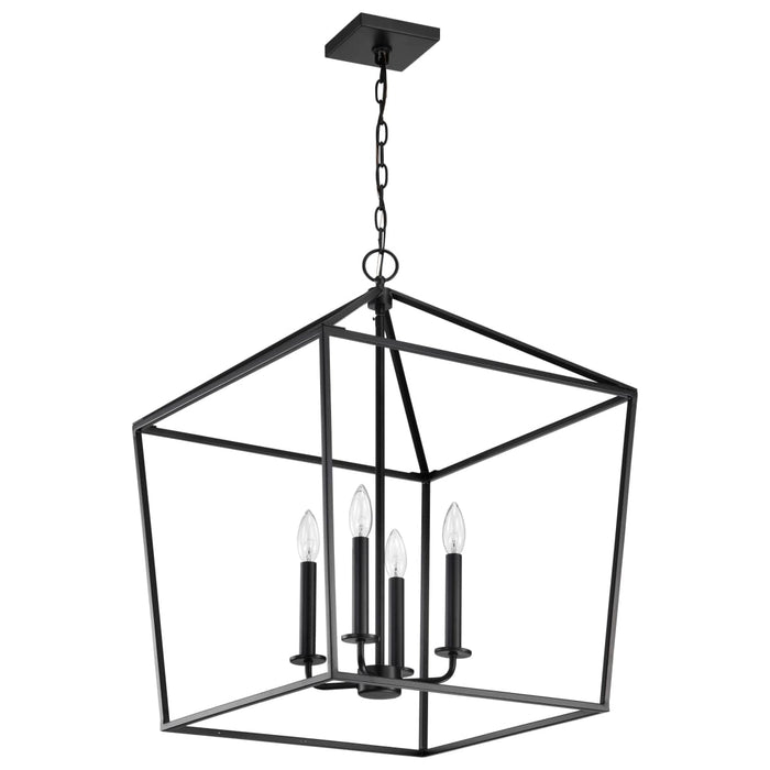 Pendant Nuvo 60-7942 Emma 4 Light Large Pendant - Matte Black Finish Nuvo
