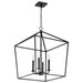 Pendant Nuvo 60-7942 Emma 4 Light Large Pendant - Matte Black Finish Nuvo