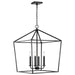 Pendant Nuvo 60-7942 Emma 4 Light Large Pendant - Matte Black Finish Nuvo